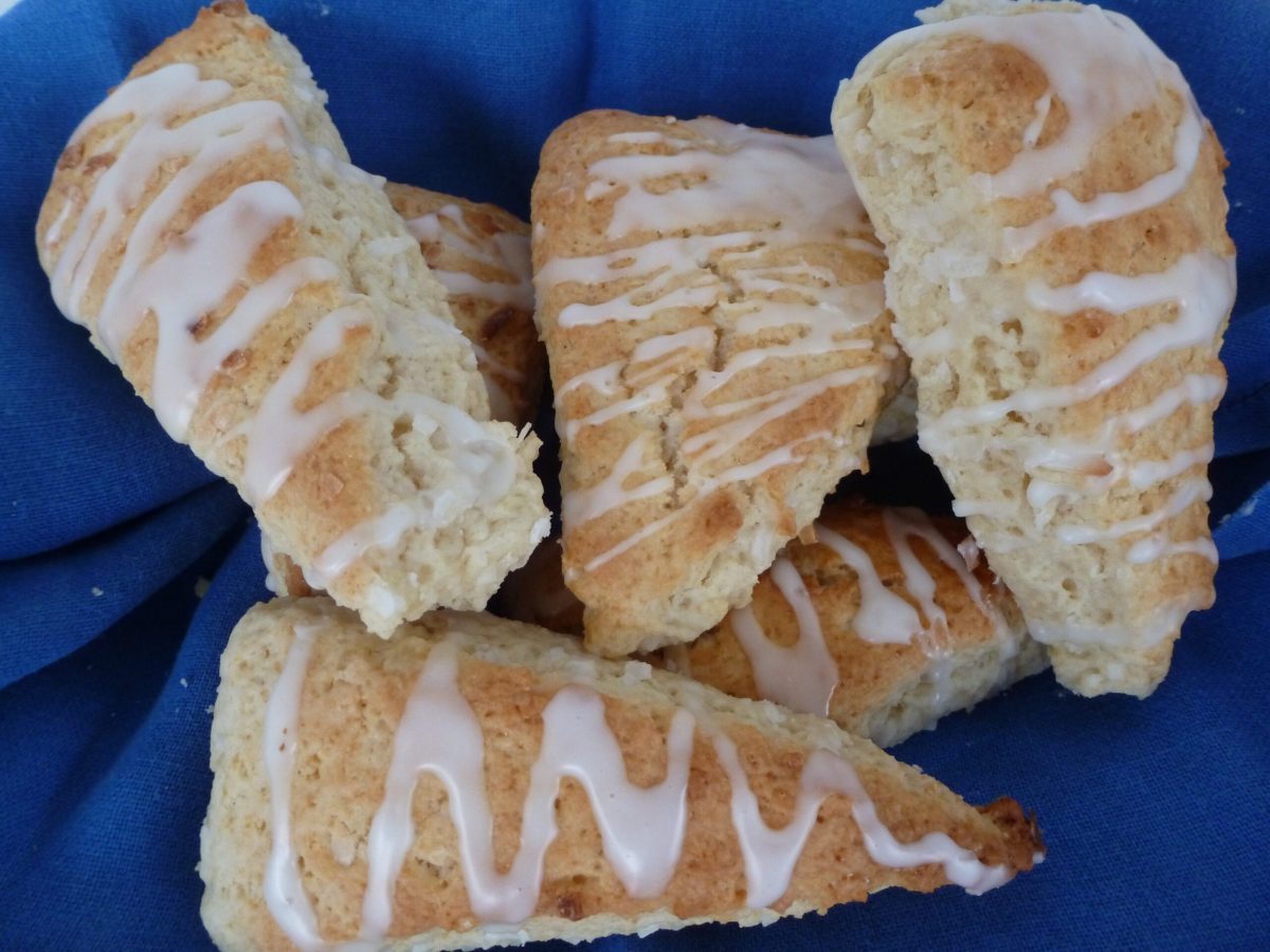 Coconut Cream Scones