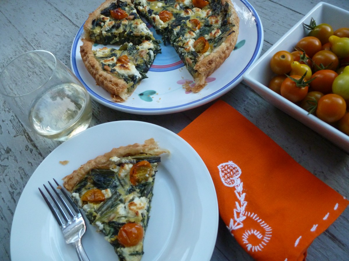 Swiss Chard Tart with Goat Cheese and Pine&nbsp;Nuts